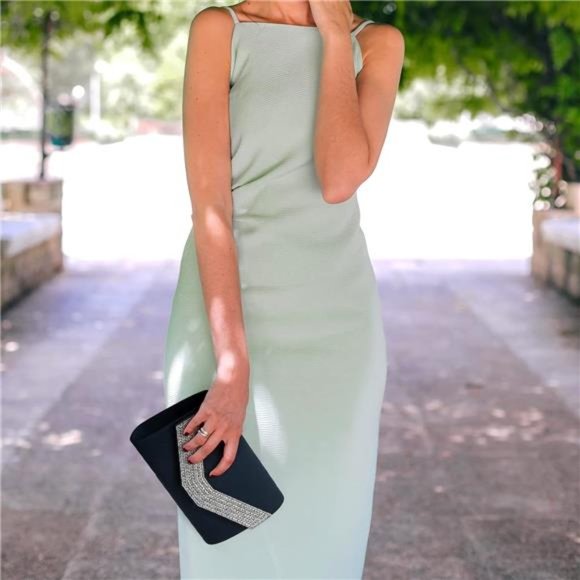 Women's Evening Bags Formal Party Clutches Wedding Purses Cocktail Prom Handbags - Picture 2 of 6